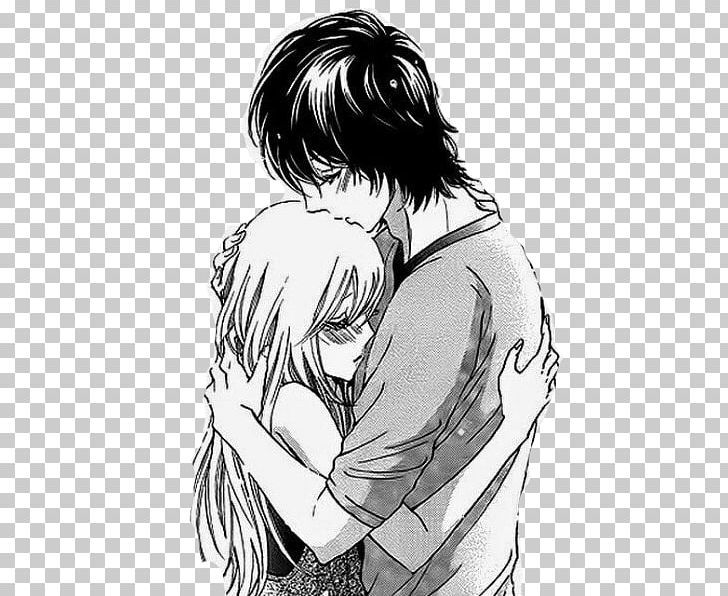 Tumblr O8krzfuol61ukhddco5 500  Anime Boy And Girl Hugging Drawing HD Png  Download  Transparent Png Image  PNGitem