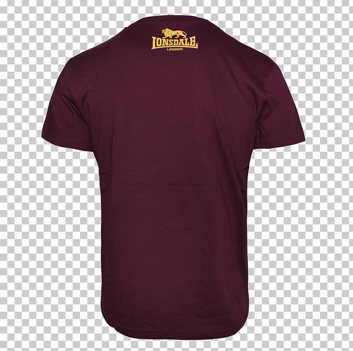 T-shirt Logo Sleeve Maroon Font PNG, Clipart, Active Shirt, Brand, Logo, Lonsdale, Maroon Free PNG Download