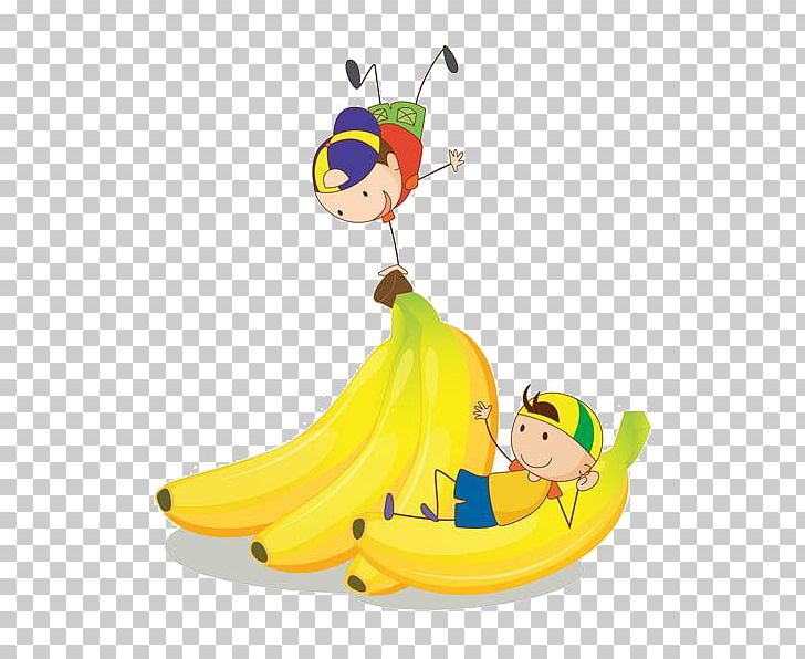 Banana Child Illustration PNG, Clipart, Art, Banana Leaves, Boy, Cartoon Character, Cartoon Couple Free PNG Download