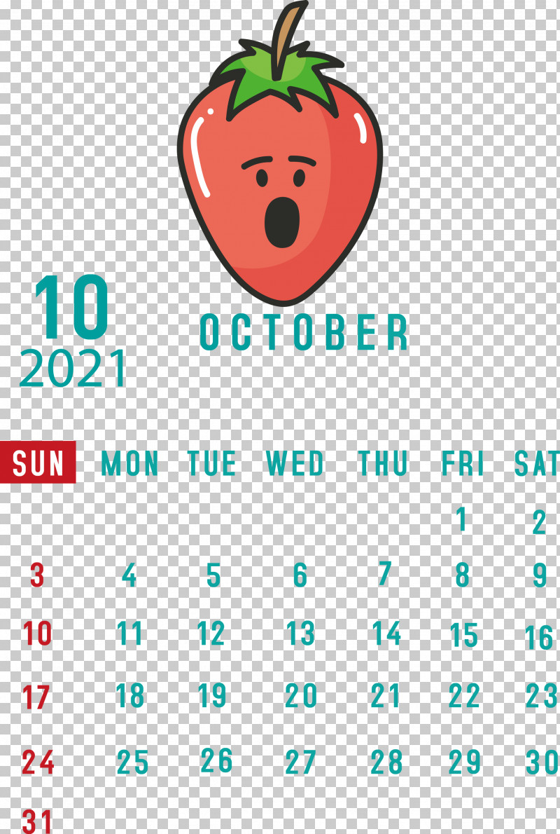 October 2021 Printable Calendar October 2021 Calendar PNG, Clipart, Android, Calendar System, Fruit, Geometry, Happiness Free PNG Download