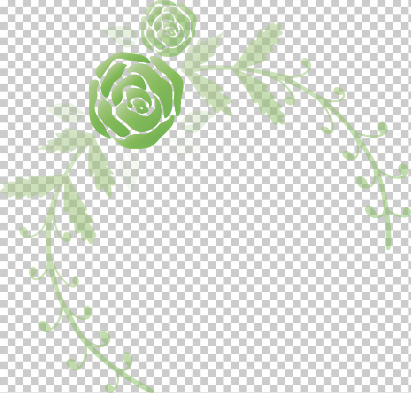 Rose Frame Flower Frame Wedding Frame PNG, Clipart, Circle, Flower, Flower Frame, Green, Leaf Free PNG Download
