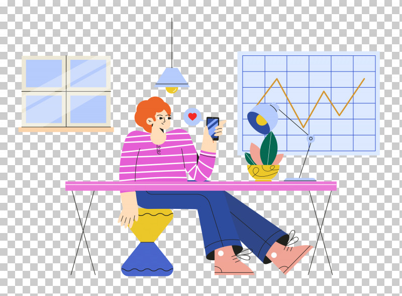 Work Home Working From Home PNG, Clipart, Behavior, Cartoon, Geometry, Home, Human Free PNG Download