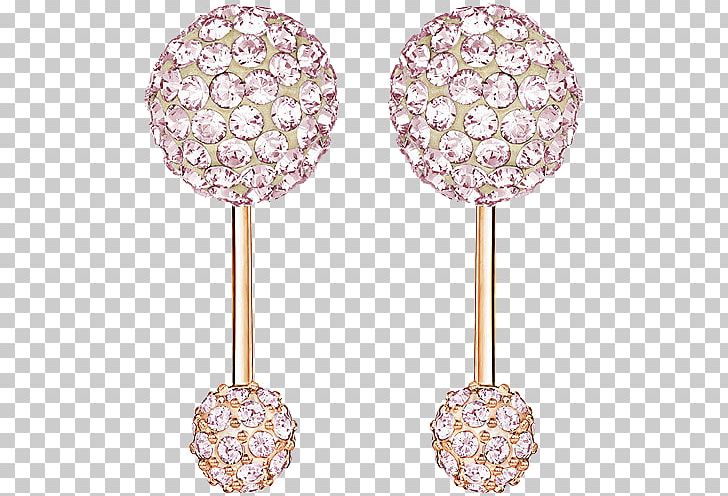 Earring Swarovski AG Jewellery Pink Gold PNG, Clipart, Body Jewelry, Body Piercing, Cat Ear, Diamond, Diamond Earrings Free PNG Download