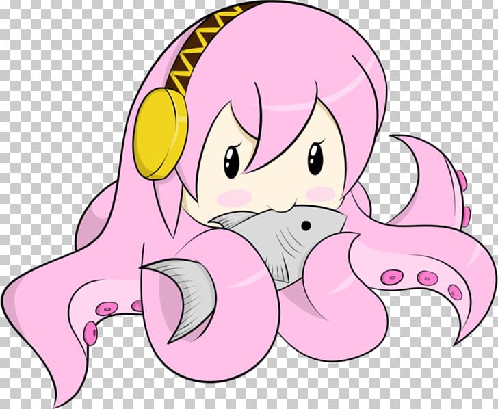 Megurine Luka Nendoroid Vocaloid Crypton Future Media PNG, Clipart, Cartoon, Cephalopod, Cheek, Crypton Future Media, Drawing Free PNG Download