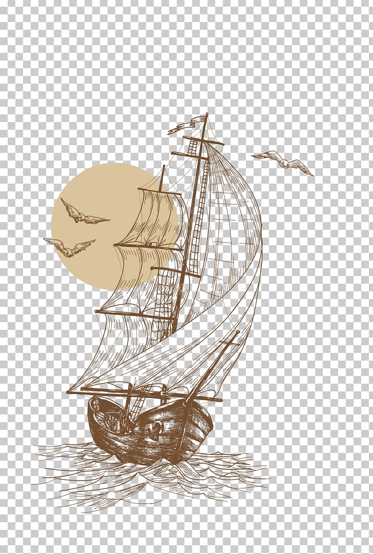 Sailboat Drawing Sailing Ship PNG, Clipart, Abstract Lines, Boat, Caravel, Curved Lines, Dotted Line Free PNG Download
