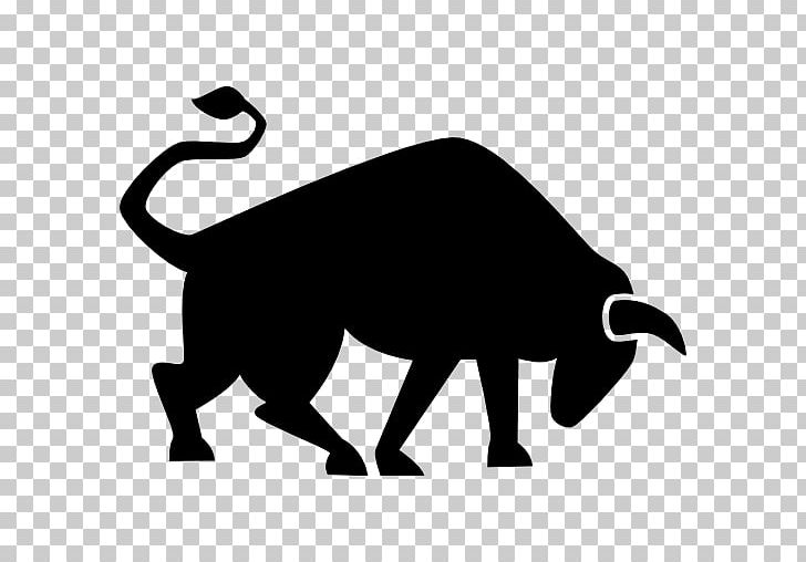 Computer Icons Bull PNG, Clipart, Animals, Black, Black And White, Carnivoran, Cat Like Mammal Free PNG Download