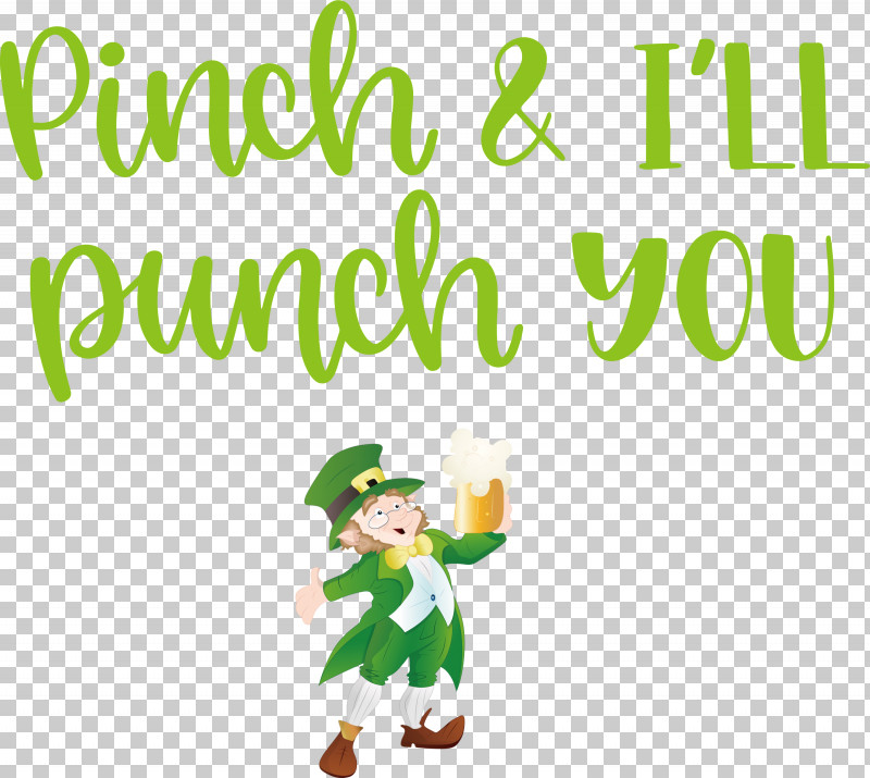 Pinch Punch St Patricks Day PNG, Clipart, Behavior, Cartoon, Character, Christmas Day, Green Free PNG Download