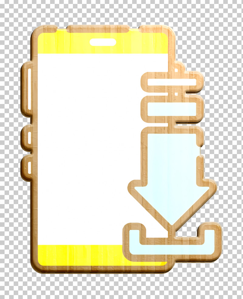 Download Icon Social Media Icon PNG, Clipart, Download Icon, Meter, Rectangle, Social Media Icon, Yellow Free PNG Download