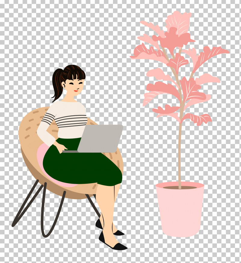 Alone Time Lady Computer PNG, Clipart, Alone Time, Behavior, Cartoon, Chair, Computer Free PNG Download