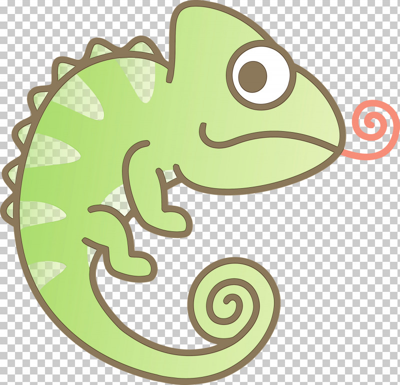 Green Lizard Chameleon Cartoon Reptile PNG, Clipart, Cartoon, Cartoon Chameleon, Chameleon, Cute Chameleon, Gecko Free PNG Download