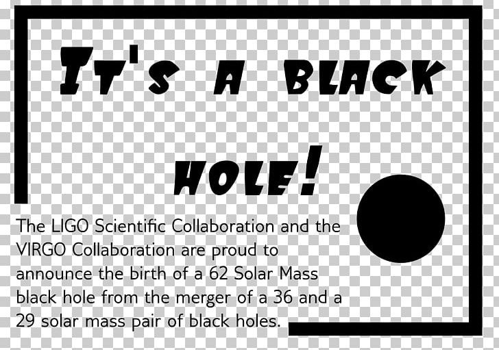 Black Hole LIGO Scientific Collaboration Document Logo PNG, Clipart, Area, Black, Black And White, Black Hole, Black M Free PNG Download