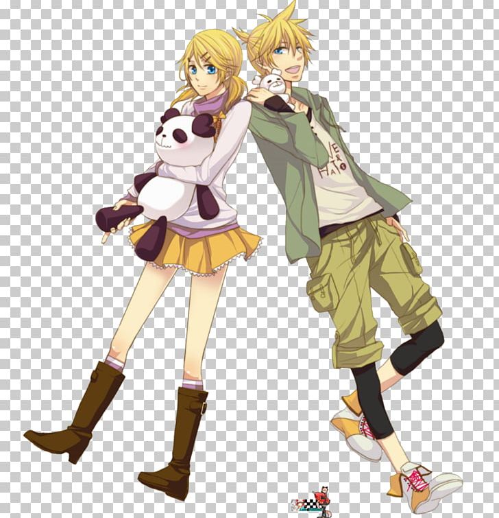 Kagamine Rin/Len Rendering Vocaloid Hatsune Miku PNG, Clipart, Action Figure, Anime, Art, Clothing, Costume Free PNG Download
