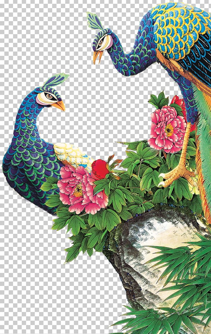Peafowl Painting PNG, Clipart, Animals, Art, Bird, Bright, Download Free PNG Download