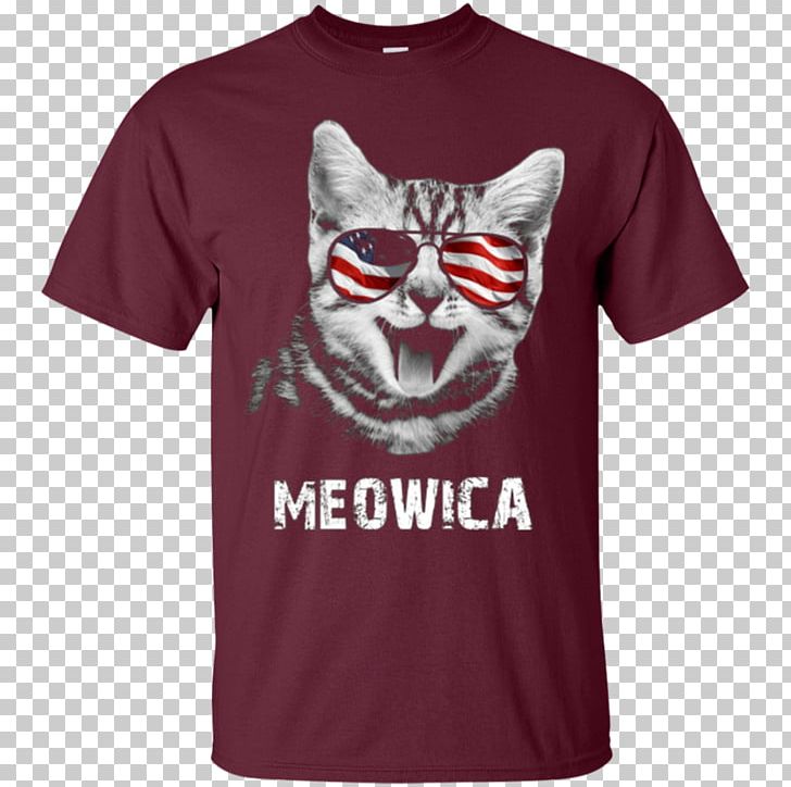 T-shirt Flag Of The United States Hoodie Cat PNG, Clipart, Active Shirt, Brand, Cat, Clothing, Fashion Free PNG Download