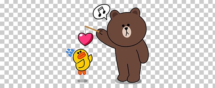 Sticker LINE POP Hello Kitty Plastic PNG, Clipart, Art, Bear, Brown, Carnivoran, Cartoon Free PNG Download