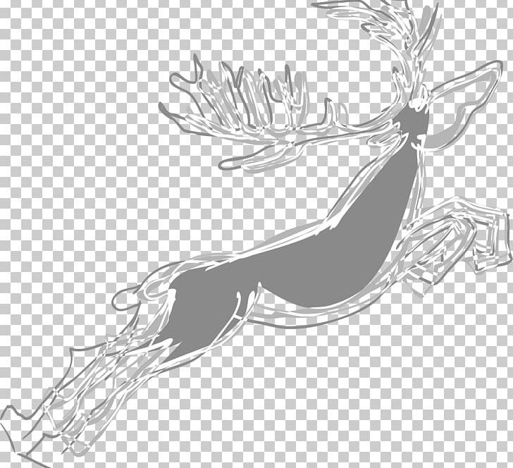 Reindeer Pxe8re Davids Deer PNG, Clipart, Arm, Art, Black And White, Cartoon, Christmas Reindeer Free PNG Download
