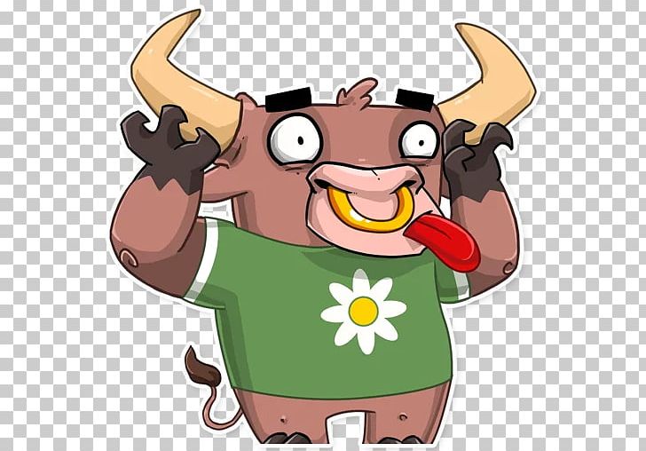 Sticker Bull Baka Telegram PNG, Clipart, Animals, Baka, Bull, Cartoon, Content Free PNG Download
