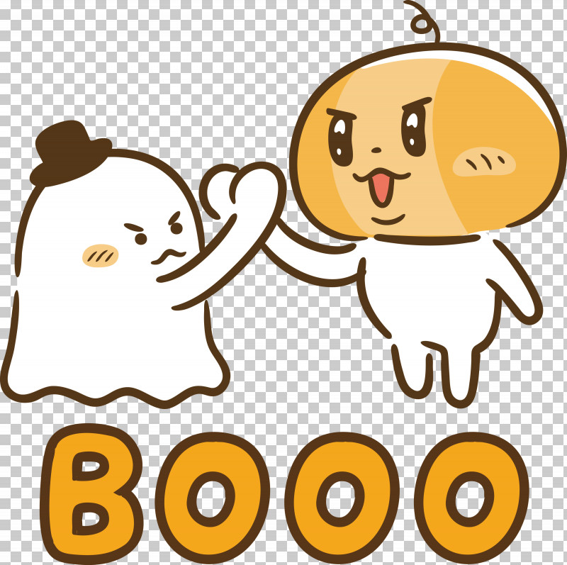 Booo Happy Halloween PNG, Clipart, Behavior, Biology, Booo, Cartoon, Geometry Free PNG Download