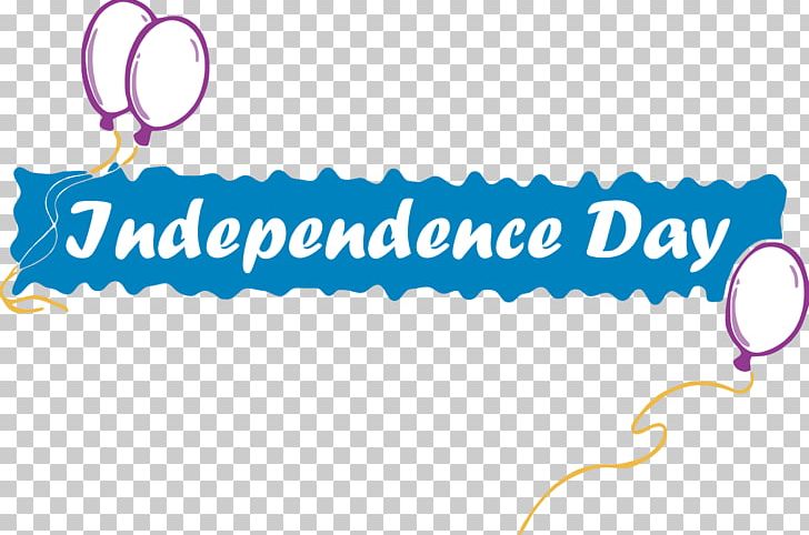 Independence Day In Balloons Banner. PNG, Clipart, Area, Banner, Birthday, Blue, Brand Free PNG Download
