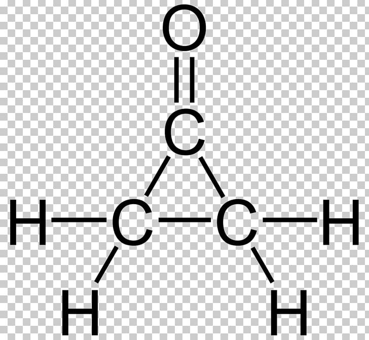 Cyclopropanone Structural Formula Cyclopropane Cyclopropanol Chemical Formula PNG, Clipart, Ace, Angle, Area, Black And White, Carbonyl Group Free PNG Download
