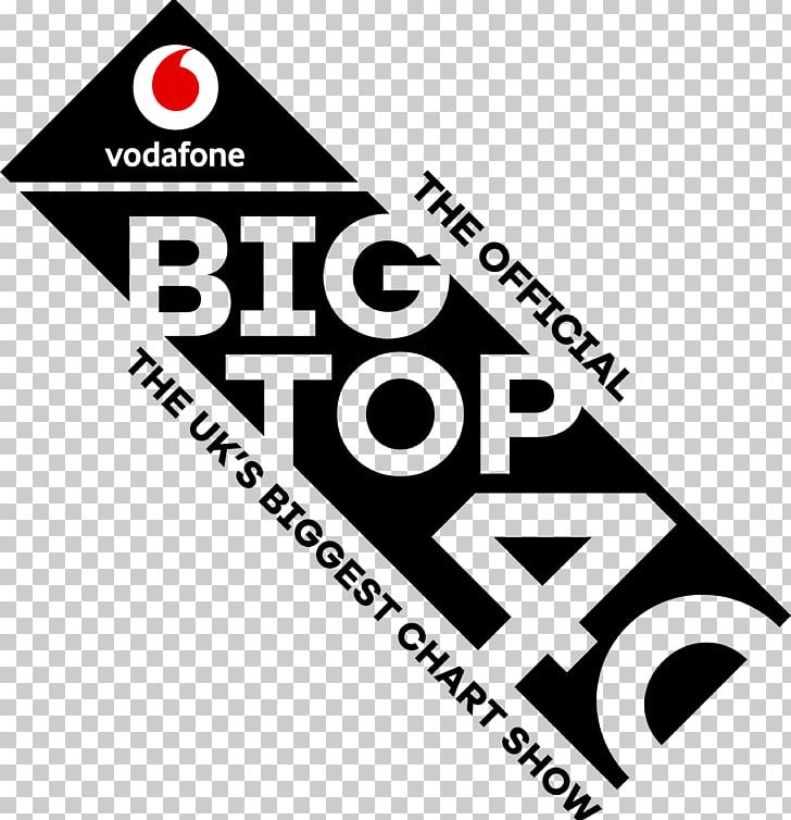 The Official Vodafone Big Top 40 Record Chart Signal 107 Peak FM PNG, Clipart, Area, Black And White, Brand, Line, Logo Free PNG Download