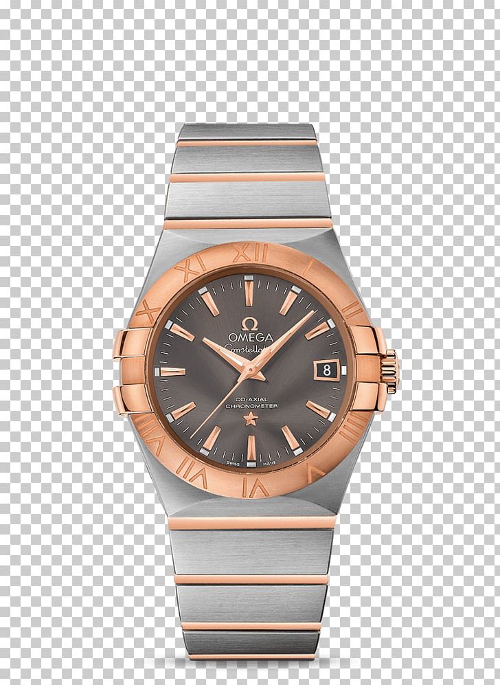 Omega Speedmaster Omega Constellation Omega SA Watch Coaxial Escapement PNG, Clipart, Accessories, Automatic Watch, Beige, Bracelet, Brown Free PNG Download