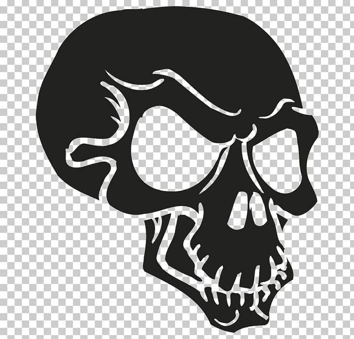 Skull And Crossbones Jaw Death Sticker PNG, Clipart, Aluminium, Black And White, Bone, Death, Facebook Free PNG Download