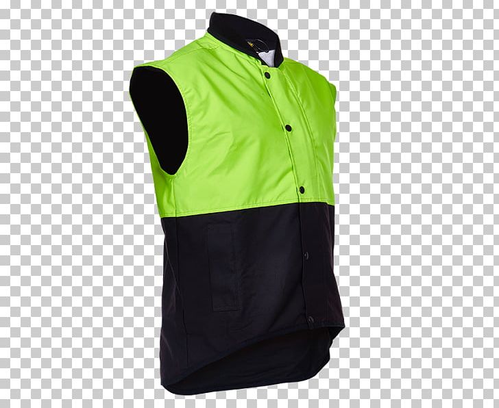 Gilets Sleeveless Shirt Clothing Oilskin PNG, Clipart, Black, Clothing, Gilets, Green, Highvisibility Clothing Free PNG Download