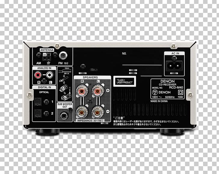 Denon Radio Receiver Electronics High Fidelity Loudspeaker PNG, Clipart, Advanced Audio Coding, Amplifier, Audio, Audio Power Amplifier, Audio Receiver Free PNG Download