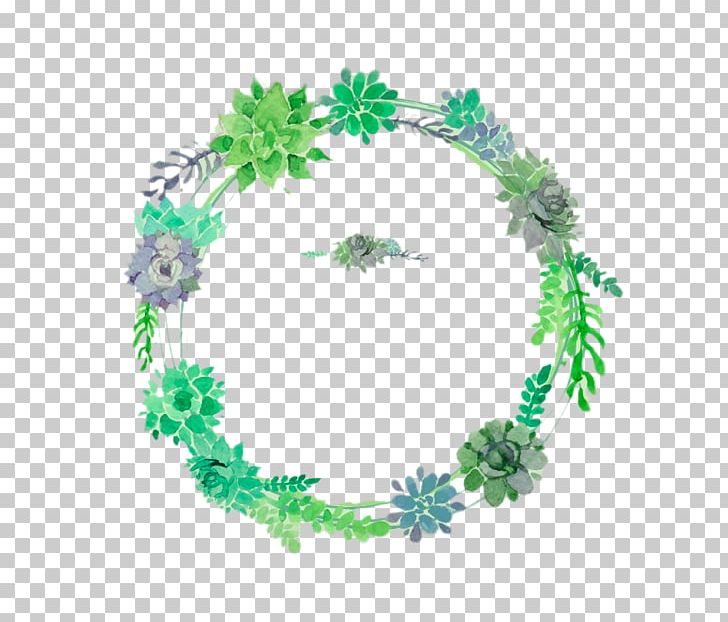 Green Wreath Flower PNG, Clipart, Circle, Color, Cyan, Elements, Floral Design Free PNG Download