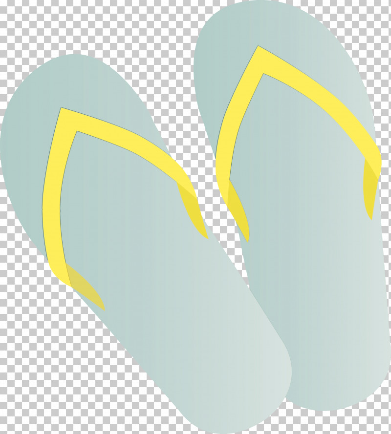 Shoe Flip-flops Yellow Font Line PNG, Clipart, Flipflops, Line, Meter, Paint, Shoe Free PNG Download