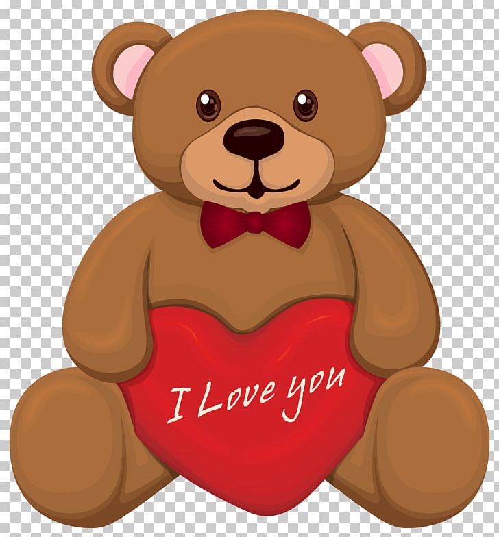 valentine bear holding a heart