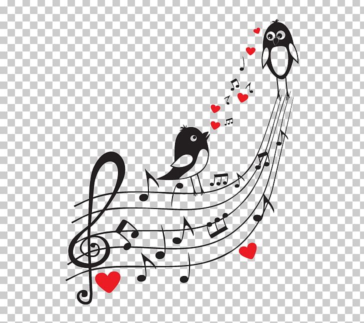 Musical Note Wall Sticker PNG, Clipart, Angle, Area, Art, Artwork, Bird Free PNG Download