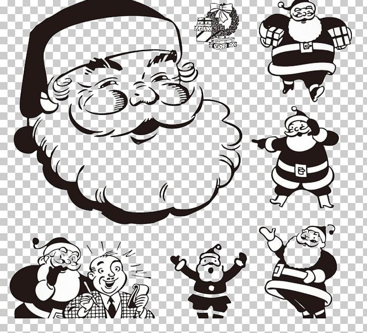 Santa Claus T-shirt Christmas PNG, Clipart, Cartoon, Christmas Card, Christmas Decoration, Creative Beard, Fictional Character Free PNG Download