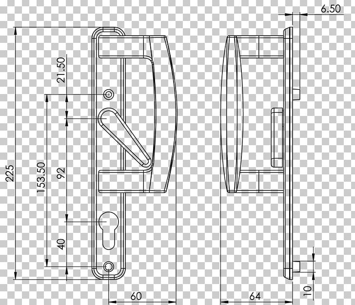 Door Handle Technical Drawing Line PNG, Clipart, Angle, Area, Art, Black And White, Diagram Free PNG Download