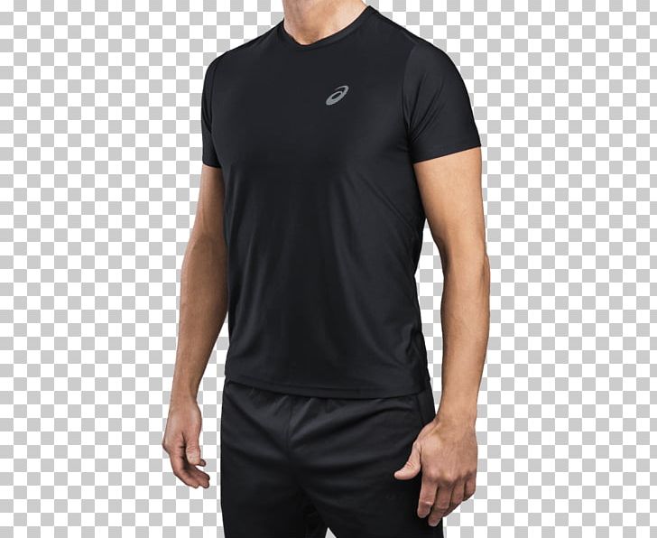 T-shirt Polo Shirt Sleeve Crew Neck Clothing PNG, Clipart, Active Shirt, Asics Logo, Black, Clothing, Clothing Accessories Free PNG Download
