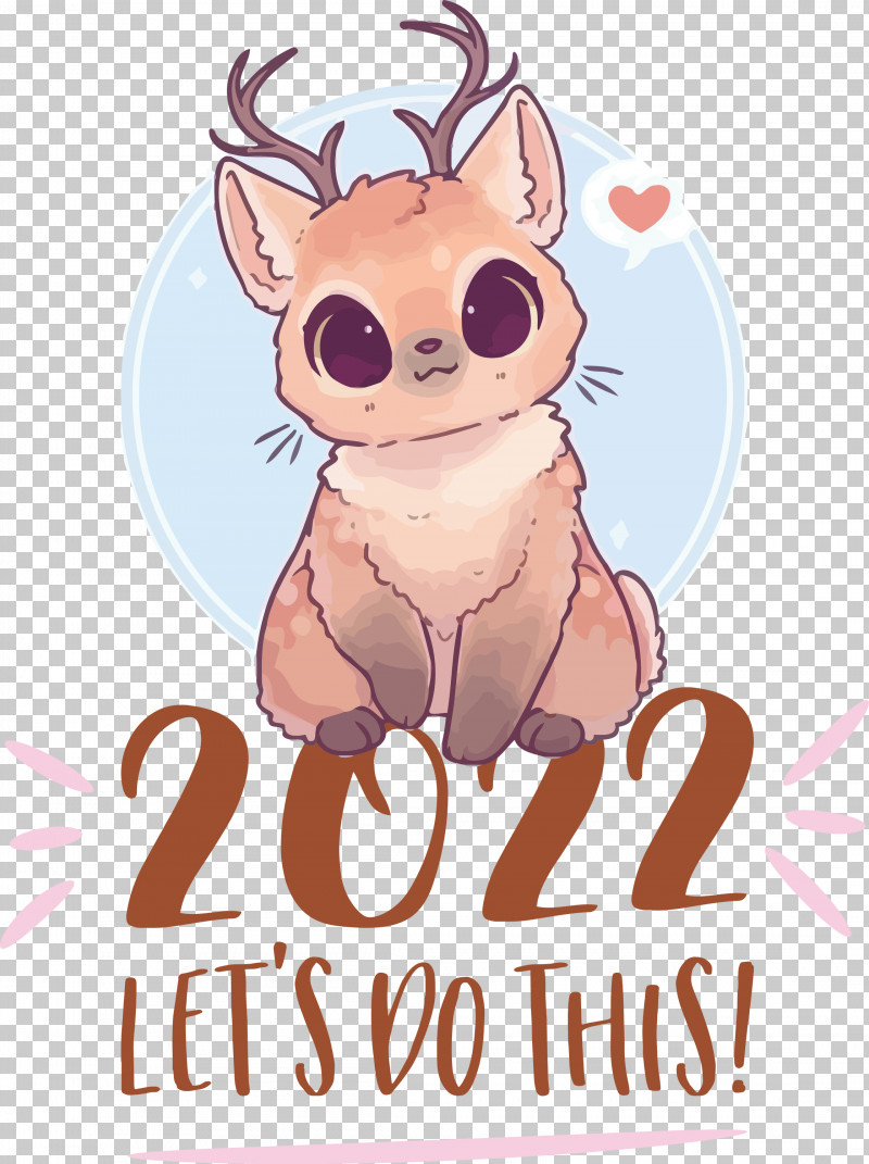 2022 New Year 2022 New Start 2022 Begin PNG, Clipart, Cat, Cuteness, Deer, Dog, Drawing Free PNG Download