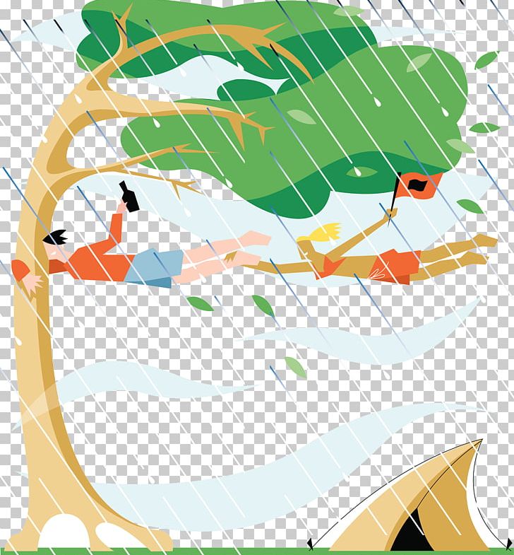 Storm Wind Illustration PNG, Clipart, Area, Art, Big, Big Tree, Border Free PNG Download