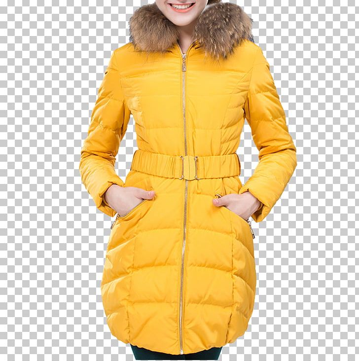 Jacket Clothing Down Feather Fur Yellow PNG, Clipart, Clothing, Coat, Collar, Daunenjacke, Down Free PNG Download