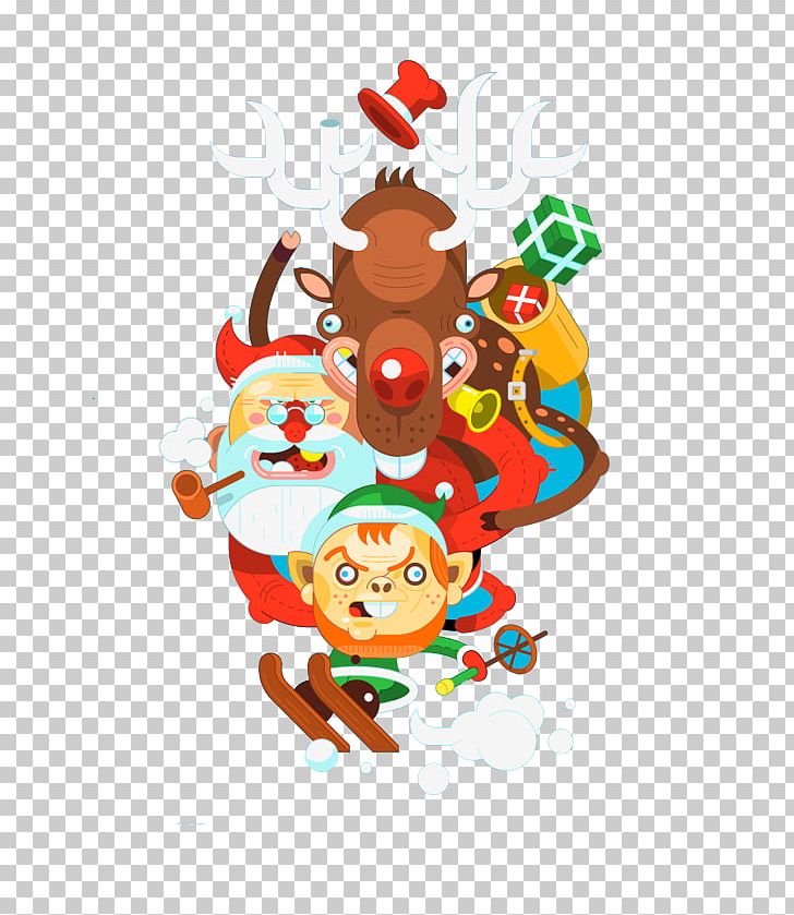 Santa Claus Christmas Ornament Illustration PNG, Clipart, Cartoon, Cartoon Character, Cartoon Eyes, Cartoon Monster, Christmas Decoration Free PNG Download