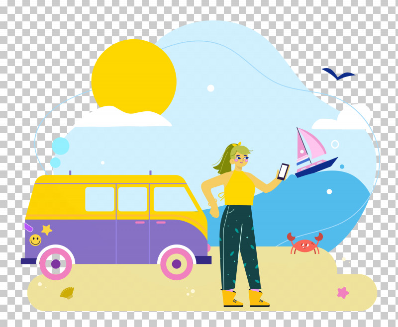 Seashore Day Vacation Travel PNG, Clipart, Animation, Cartoon, Doodle, Drawing, Painting Free PNG Download