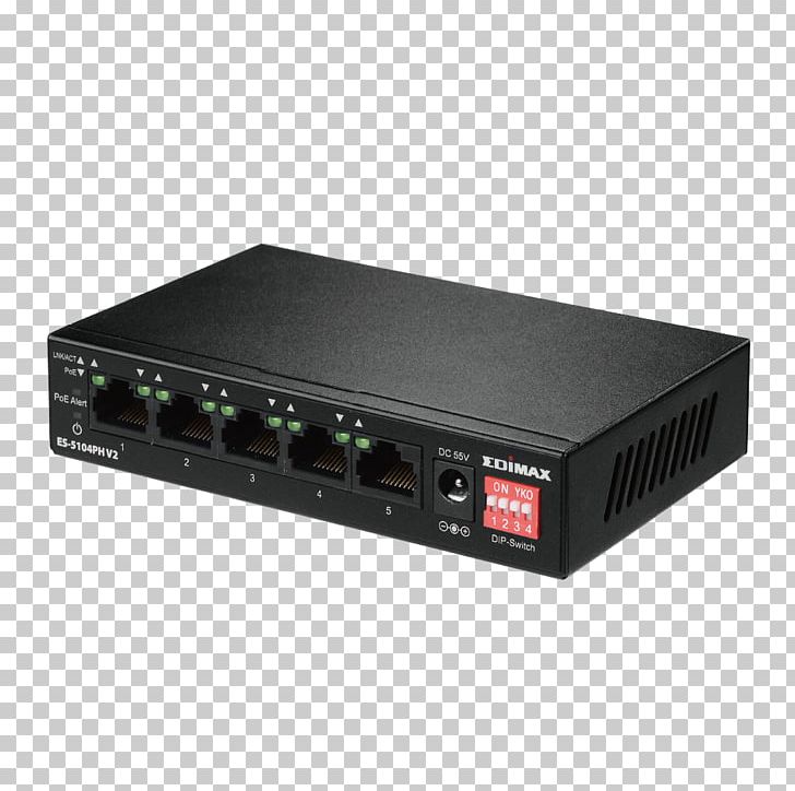 Power Over Ethernet Network Switch Fast Ethernet Edimax 8 Port Switch Ports PoE PNG, Clipart, Audio Receiver, Computer Network, Electronic Component, Electronic Device, Electronics Free PNG Download