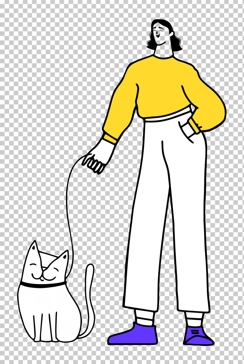Walking The Cat PNG, Clipart, Character, Headgear, Hm, Joint, Line Art Free PNG Download