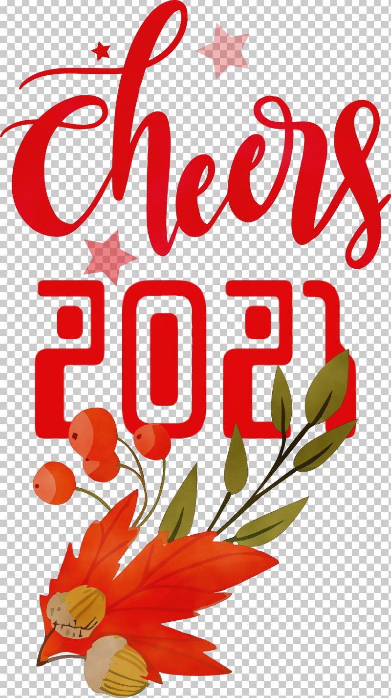 Floral Design PNG, Clipart, Cheers 2021 New Year, Floral Design, Line, Mathematics, Paint Free PNG Download