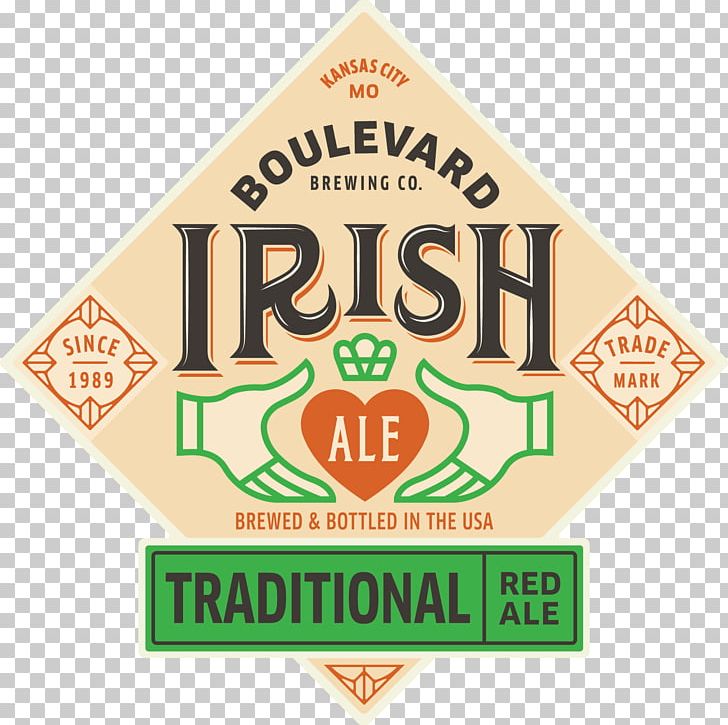 Irish Red Ale Boulevard Brewing Company Beer Logo PNG, Clipart, Ale, Area, Beer, Beer Brewing Grains Malts, Beer In The United States Free PNG Download