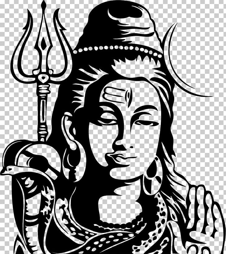 Shiva Hanuman Art Ganesha Sai Baba Of Shirdi PNG, Clipart, Art, Artwork, Black And White, Drawing, Fictional Character Free PNG Download