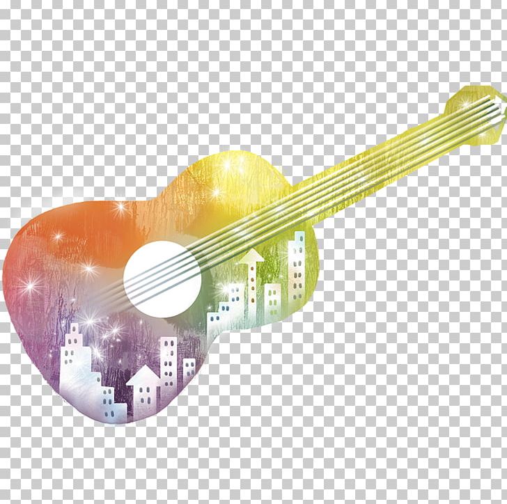 Ukulele Acoustic Guitar Cartoon Illustration PNG, Clipart, Elect, Guitar, Hand, Hand Painted, Illustrations Free PNG Download