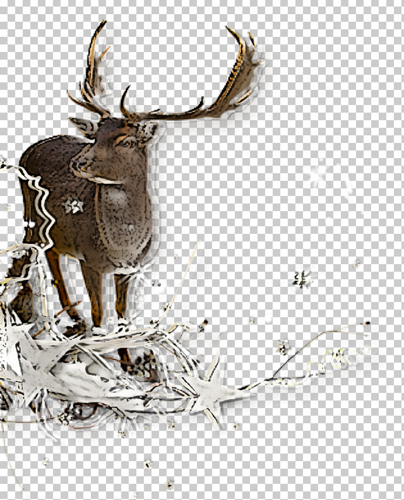Reindeer PNG, Clipart, Antler, Deer, Drawing, Elk, Reindeer Free PNG Download