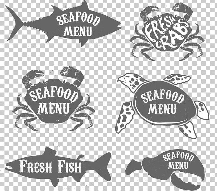 Seafood Barbecue Crab Illustration PNG, Clipart, Animals, Background Black, Black, Black And White, Black B Free PNG Download