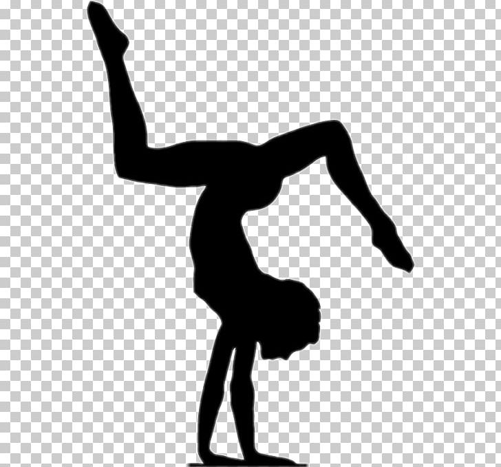 Artistic Gymnastics Floor Handstand Silhouette PNG, Clipart, Arm, Artistic Gymnastics, Balance, Black And White, Drawing Free PNG Download